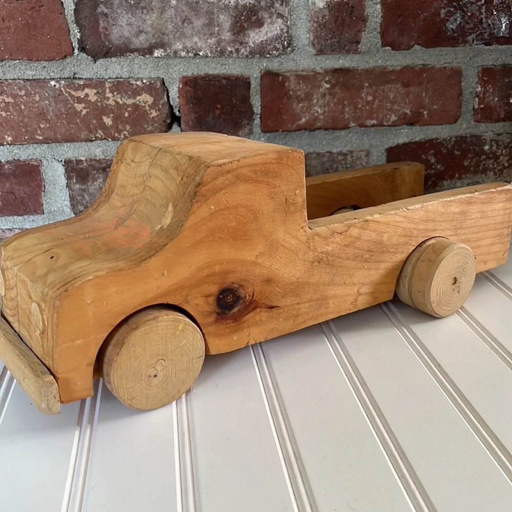 Vintage Handmade Wood Toy Truck